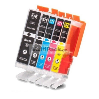 (5pack) CANON PGI-570 XL CLI-571 XL multipack do tiskárny Canon - kompatibilní