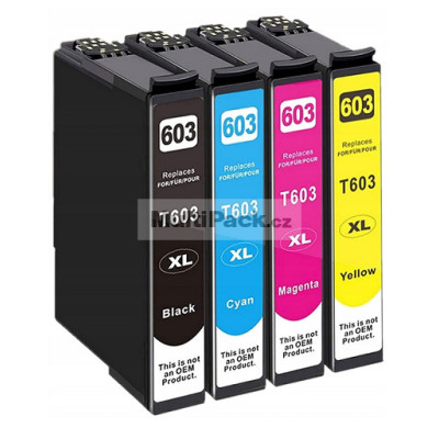 (4pack) EPSON 603XL multipack ( C13T03A64010 ) - kompatibilní náplně do tiskárny Epson