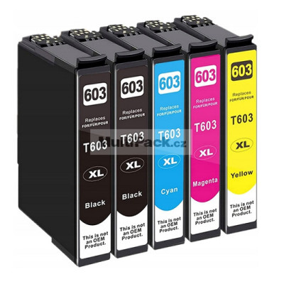 (5pack) EPSON 603 XL multipack - kompatibilní náplně do tiskárny Epson