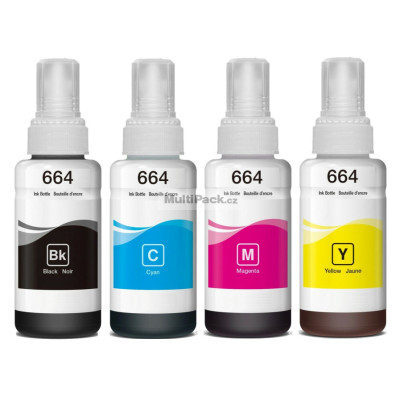 (4pack) EPSON 664 multipack T664 ( C13T66464A ) - kompatibilní náplně do tiskárny Epson